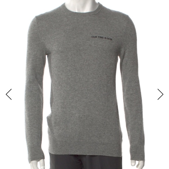 Theory 100% Cashmere Crewneck Sweater – Grey (Size XS)
